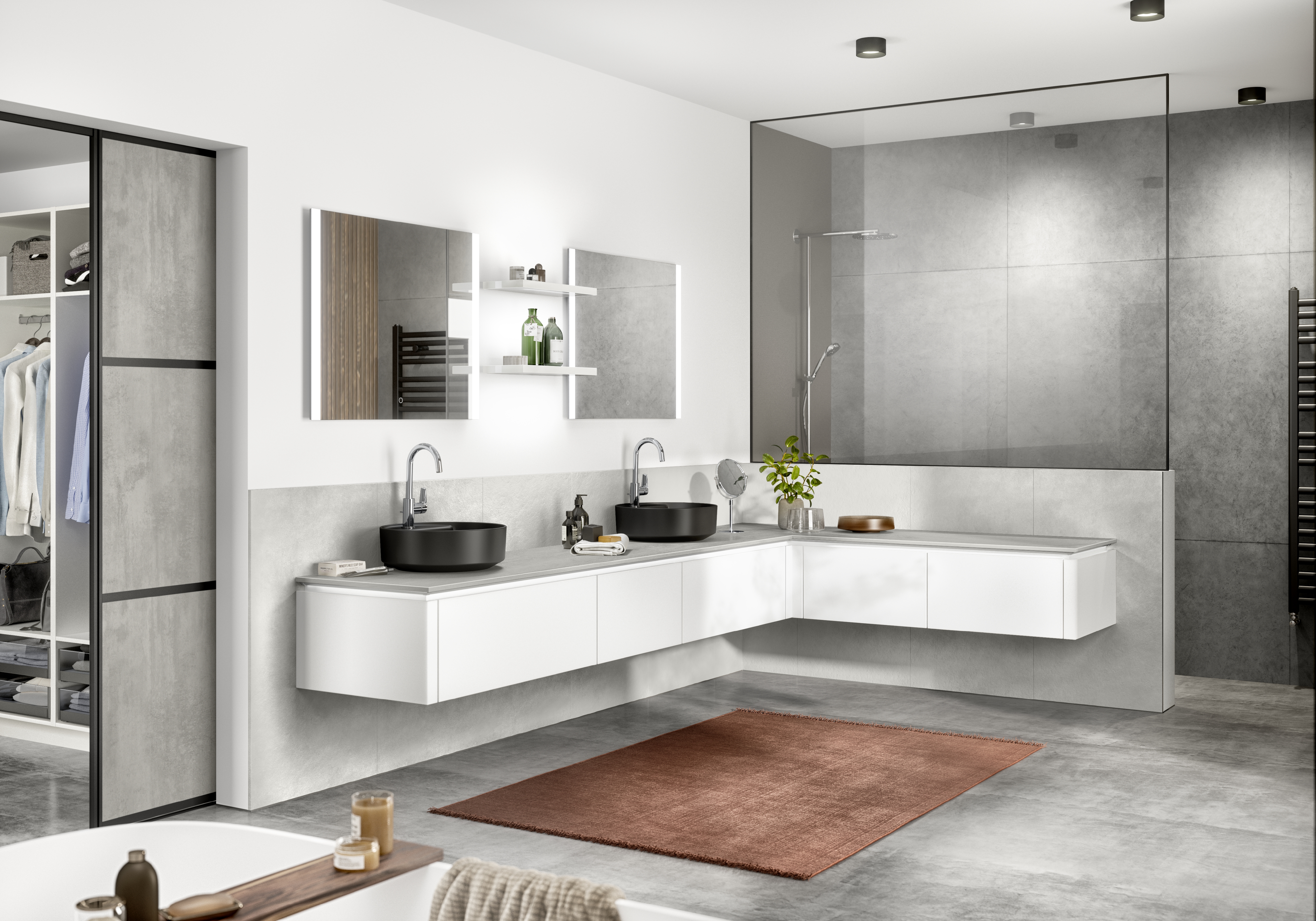 neue stil Badezimmer Küche Wasserdichte Saugnapf U – Grandado
