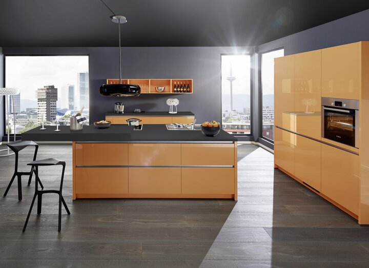 Orangefarbene Küchen - Küchentrends in Orange - Küche&Co